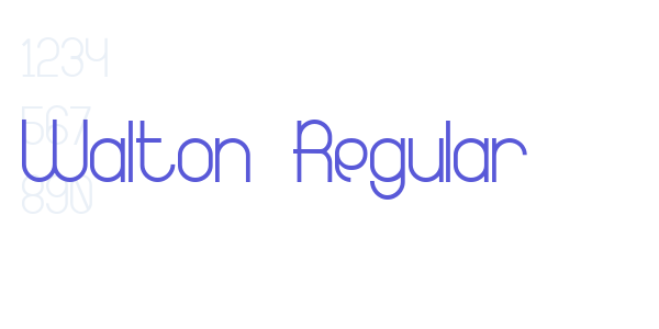 Walton Regular font free