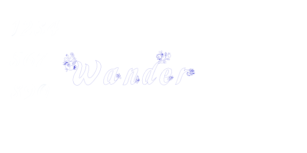 Wander font