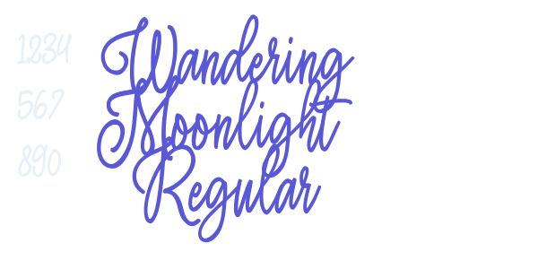 Wandering Moonlight Regular font free