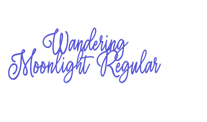 Wandering Moonlight Regular Font