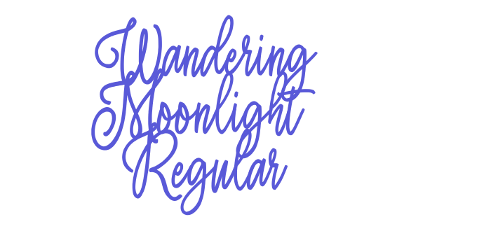 Wandering Moonlight Regular Font Download