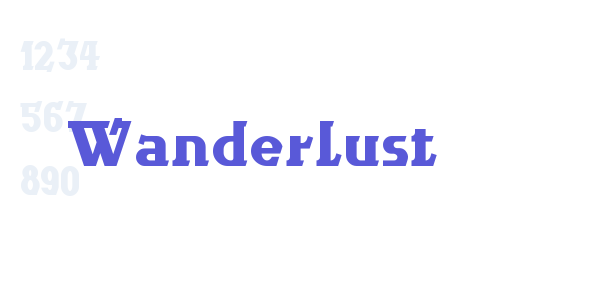 Wanderlust font