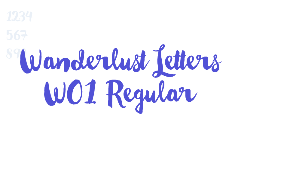 Wanderlust Letters W01 Regular-font-download