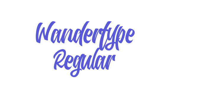 Wandertype Regular Font