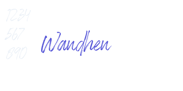 Wandhen font free