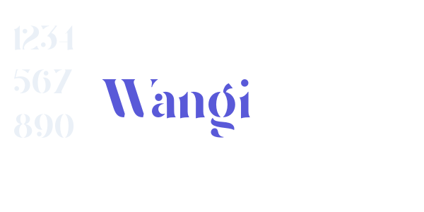 Wangi font free