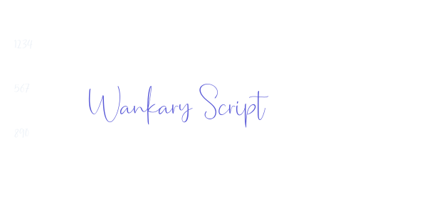 Wankary Script font free