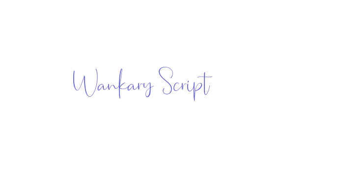 Wankary Script Font Download