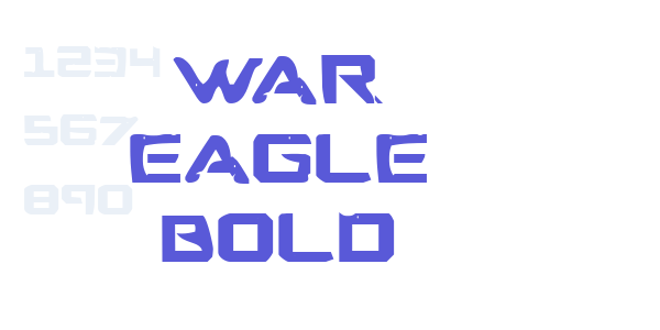 War Eagle Bold font