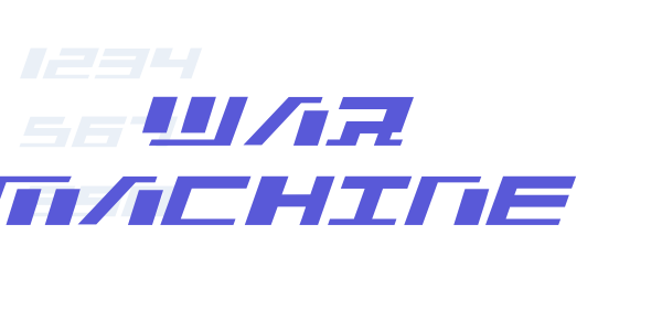 War Machine font free