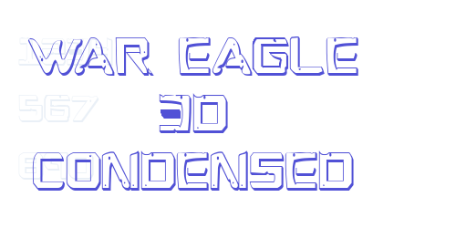 War Eagle 3D Condensed-font-download