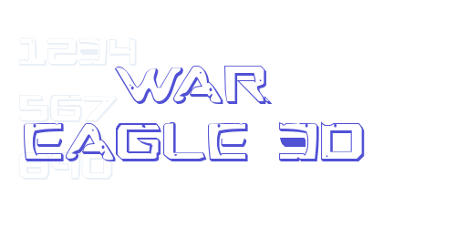War Eagle 3D-font-download