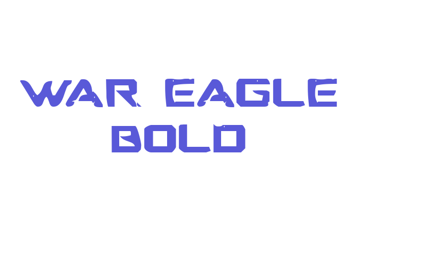 War Eagle Bold Font