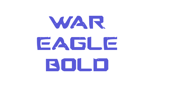 War Eagle Bold Font Download