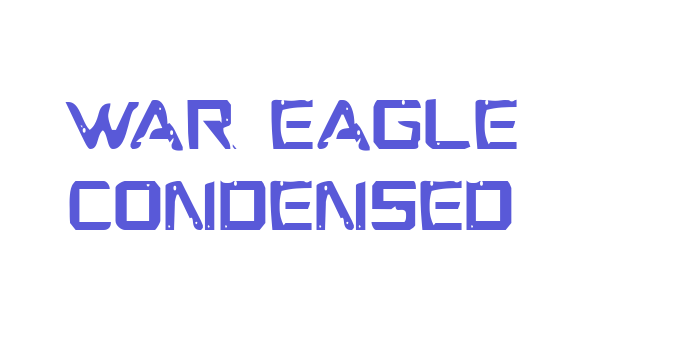 War Eagle Condensed Font Download