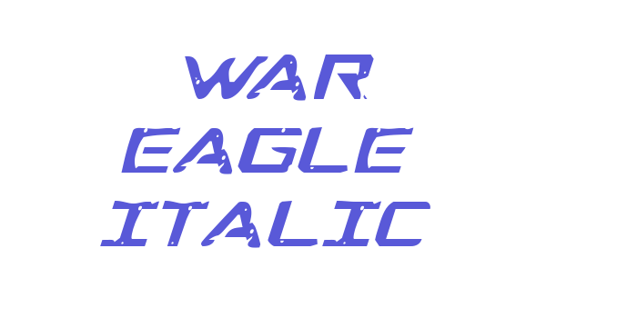 War Eagle Italic Font Download