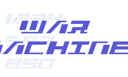 War Machine Font Download