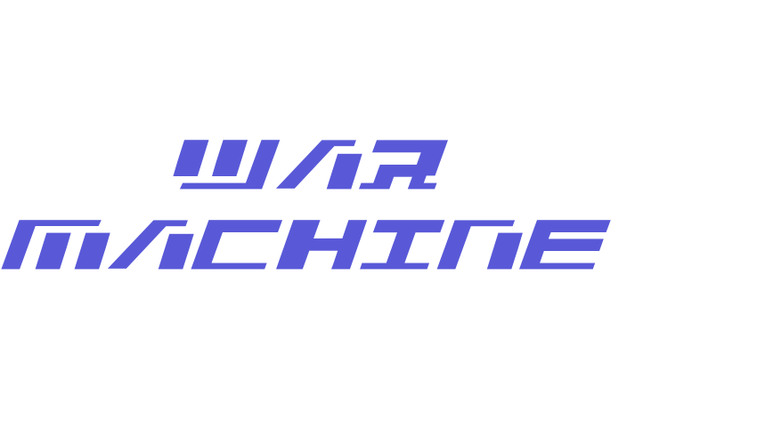 War Machine Font