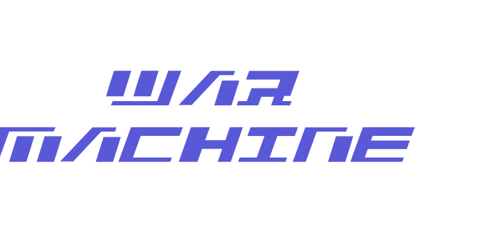 War Machine Font Download