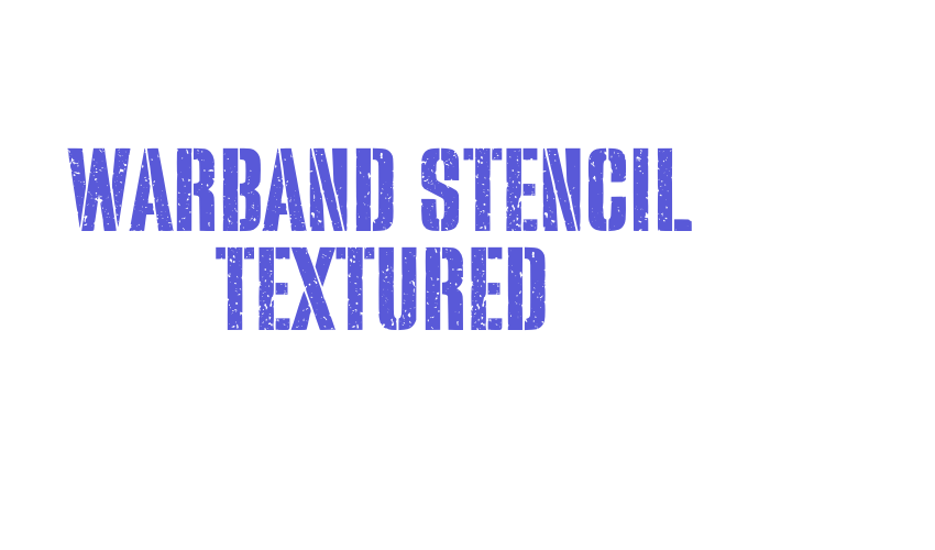 Warband Stencil Textured Font Download