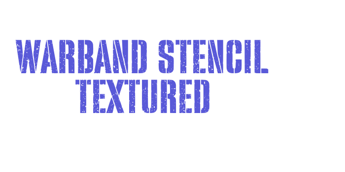 Warband Stencil Textured Font Download