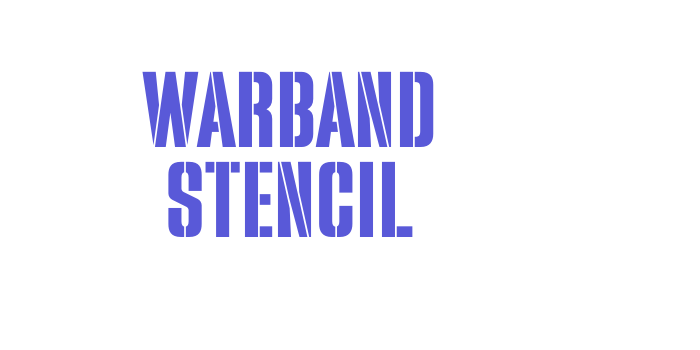 Warband Stencil Font