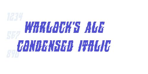 Warlock’s Ale Condensed Italic-font-download