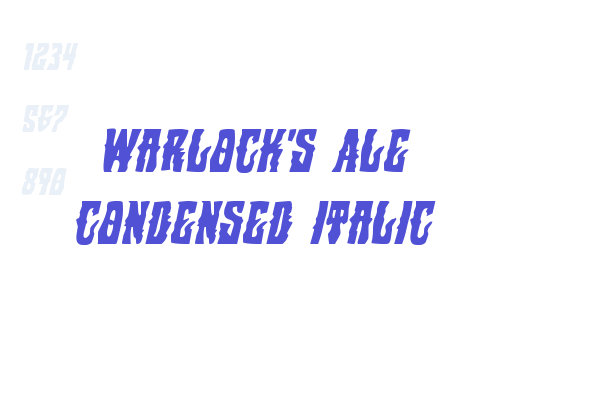 Warlock’s Ale Condensed Italic
