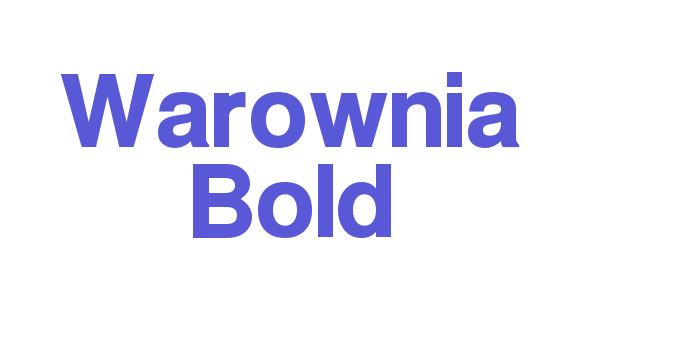 Warownia Bold Font