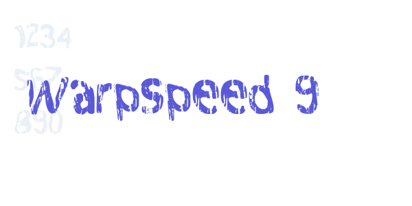 Warpspeed 9 font free