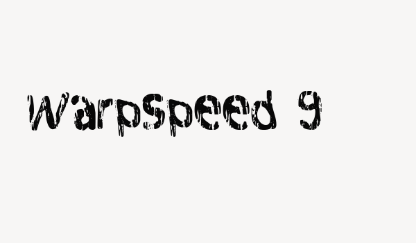 Warpspeed 9 Font