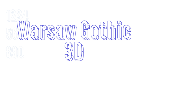 Warsaw Gothic 3D font free