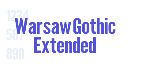 Warsaw Gothic Extended-font-download