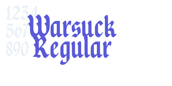 Warsuck Regular font