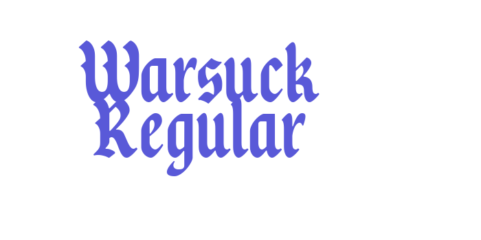 Warsuck Regular Font Download