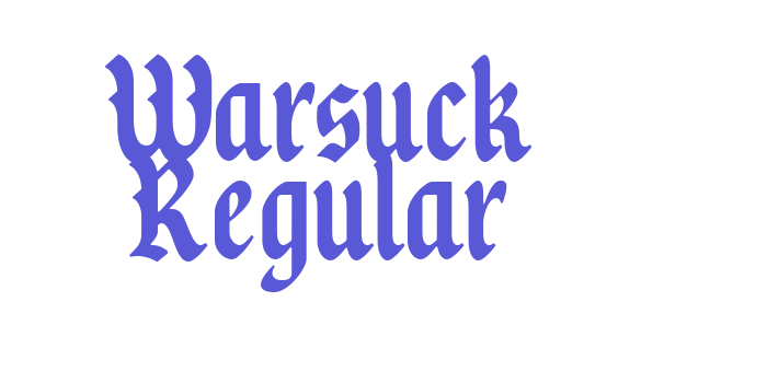 Warsuck Regular Font