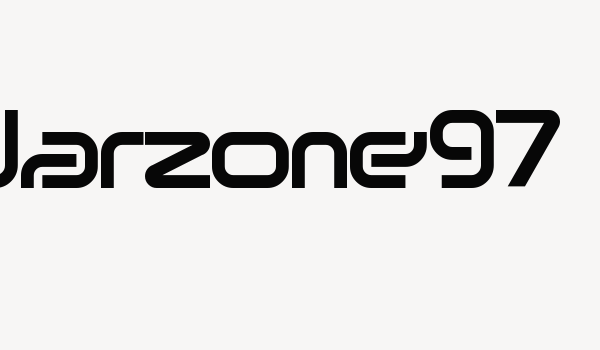 Warzone97 Font