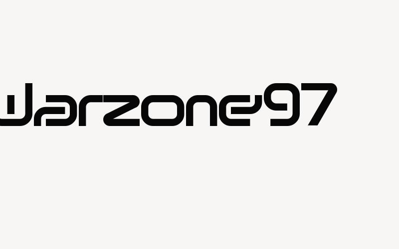 Warzone97 Font