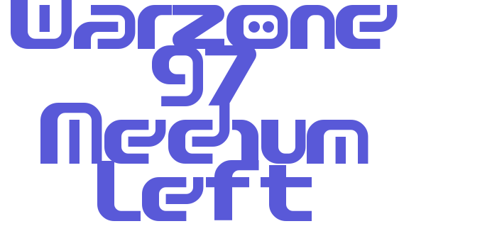 Warzone 97 Medium Left Font Download