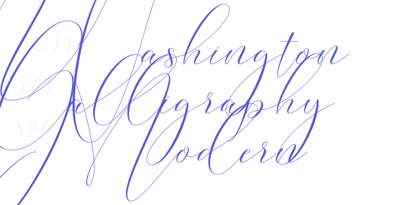 Washington Calligraphy Modern font free