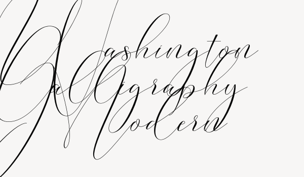 Washington Calligraphy Modern Font