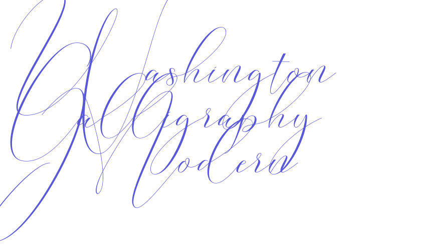 Washington Calligraphy Modern Font Download