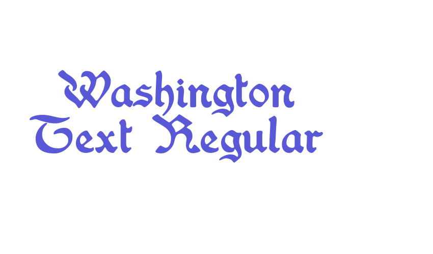 Washington Text Regular Font Download