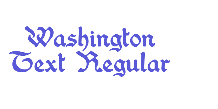 Washington Text Regular Font Download