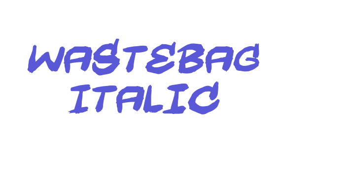 Wastebag Italic Font Download