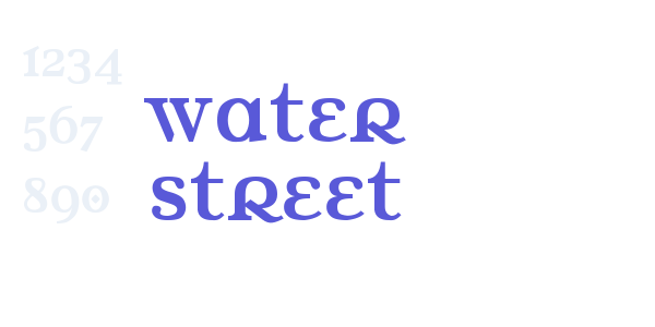 Water Street font