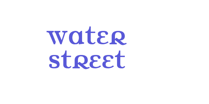 Water Street Font Download