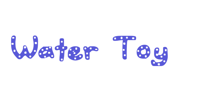 Water Toy Font Download