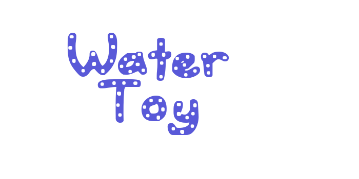 Water Toy Font