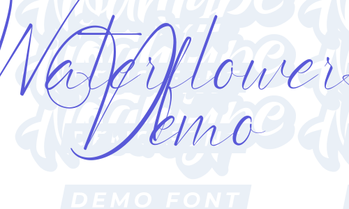 Waterflowers Demo Font Download